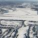 An aerial view showing the Ann Arbor Municipal Airport  and landing strip looking east over Lorh Rd. taken on Wednesday, Feb. 6, 2013.  Melanie Maxwell I AnnArbor.com